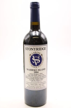 (1) 2004 Stonyridge Vineyard Larose, Waiheke Island