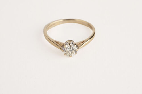 18ct Gold 0.50ct Diamond Solitaire Ring