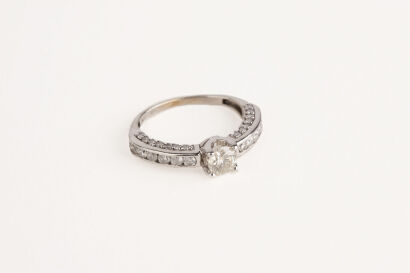 9ct White Gold Diamond Ring