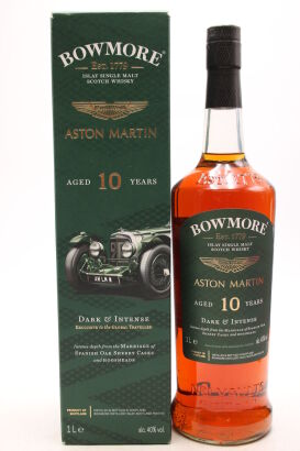 (1) Bowmore Aston Martin 'Dark and Intense' 10 Year Old Single Malt Scotch Whisky , 40% ABV, 1000ml