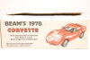 (1) Jim Beam Bourbon Whiskey Decanter 1978 Model A Corvette Pace Car with original box - 4