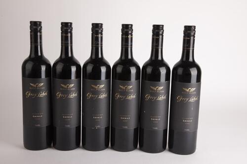 (6) 2005 Wolf Blass Grey Label Shiraz, McLaren Vale JH94