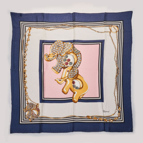 Chopard Elephant Motif Scarf