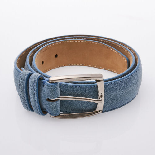 Franck Namani Blue Suede Belt