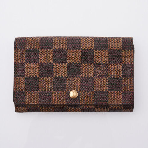 Louis Vuitton Damier Ebene Portefeuille Monnaie Tresor Wallet