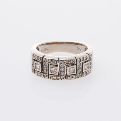18ct White Gold Diamond Dress Ring