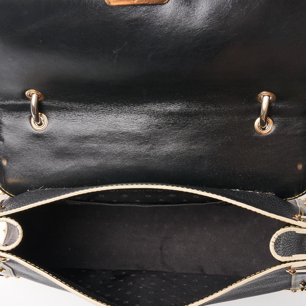 Lot - Black Suhali Goat Leather Louis Vuitton 'Lockit