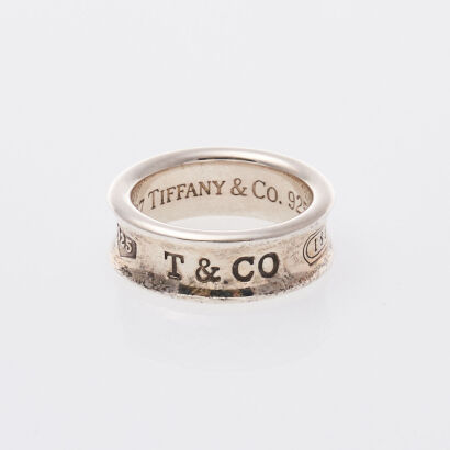 Tiffany & Co Silver 1837 Ring