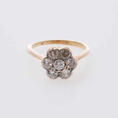 18ct Diamond Cluster Ring