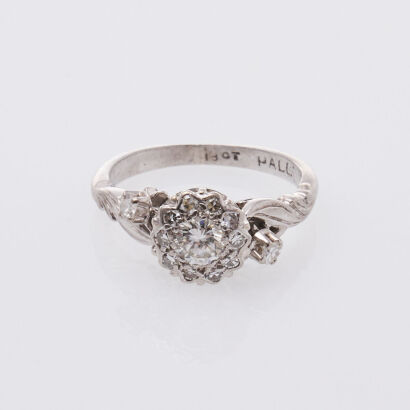9ct & 18ct Traditional Diamond Cluster Ring