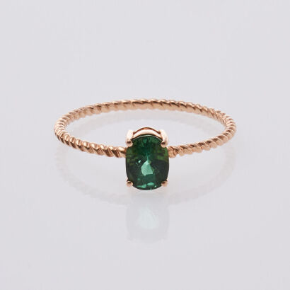 18ct Rose Gold Tourmaline Ring
