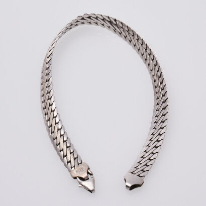 10ct White Gold Bracelet