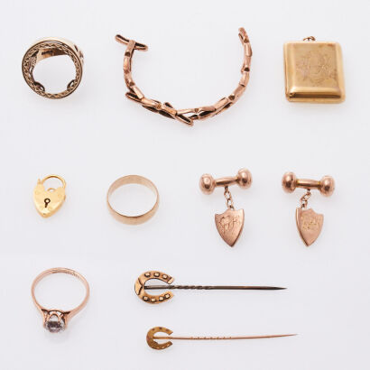 Collection of 9ct Gold Items