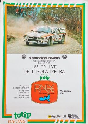 1984 Rally Dello Isola Livorno Poster