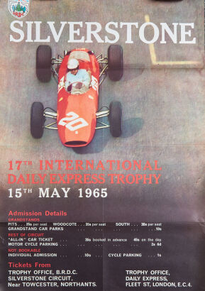 1965 Daily Express Trophy Silverstone Poster