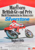 1980 Marlboro British GP M/cycles Silverstone Poster