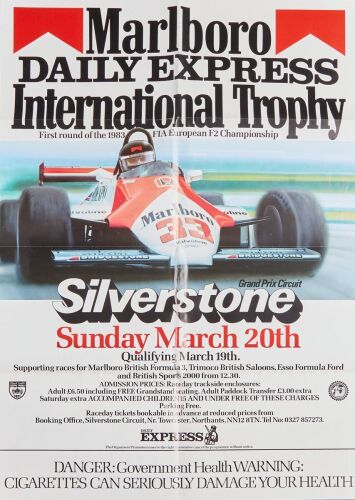 1983 Malboro Int Trophy F2 Silverstone