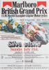 1985 British GP M/cycles Silverstone Poster