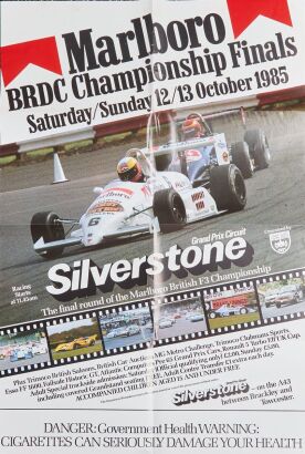 1985 BRDC Champs Silverstone Poster