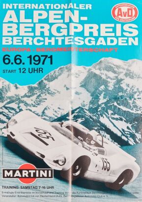 1971 AVD Alpen Bergpreis Berchtes Garden Poster