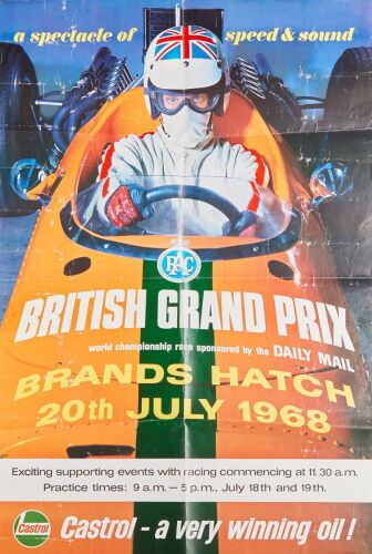 1968 British GP Brands Hatch&nbsp;Poster
