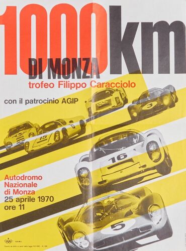 1970 1000km Monza Poster