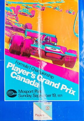 1971 Players F1 GP Mosport Park Poster