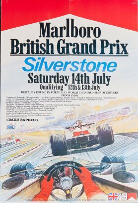 1979 Malboro British GP Silverstone Poster