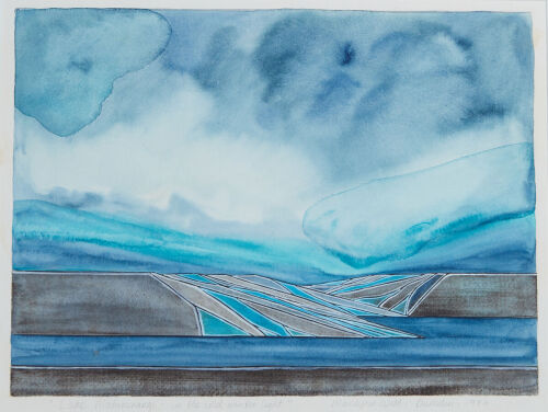 MARILYN WEBB Lake Mahenerangi - in the cold winter light