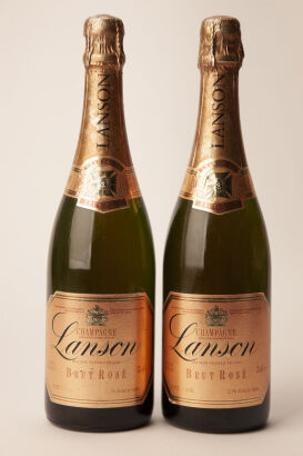 (2) NV Lanson Rose c1980s, Champagne (STOL)