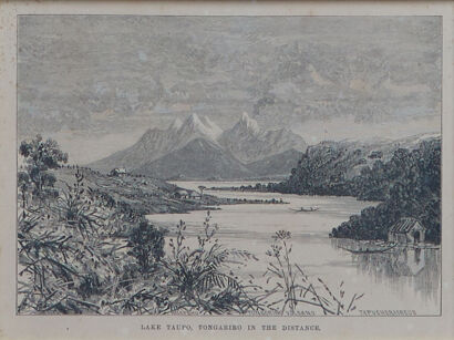 ARTIST UNKNOWN Lake Taupō, Tongariro in the Distance