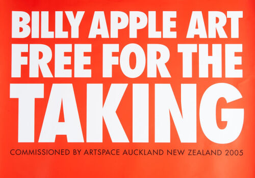 BILLY APPLE Free For The Taking