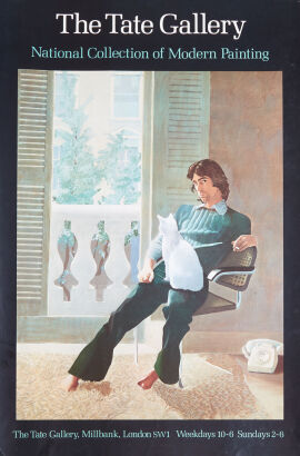 DAVID HOCKNEY THE TATE GALLERY POSTER