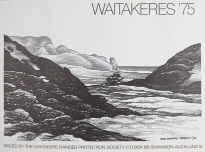 DON BINNEY Waitakere '75 (poster for the Waitakere Ranges Protection Society)