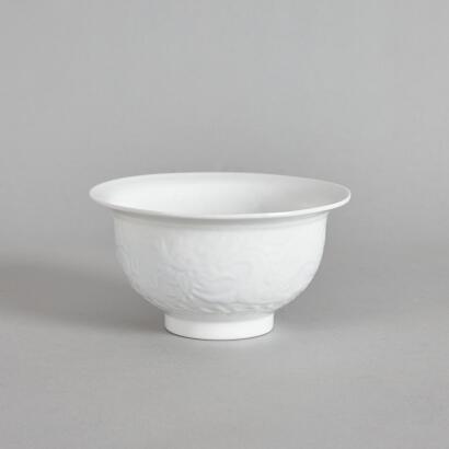 A Chinese White-Glazed 'Dragon' Bowl