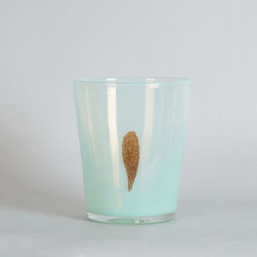 A Pale Teal Angel Wing Vase