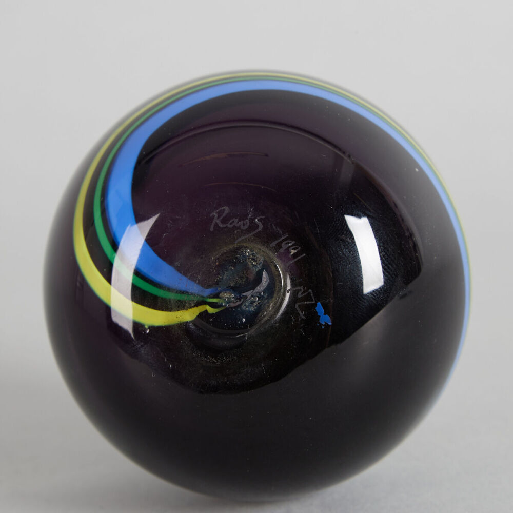 A Peter Raos Art Glass Paperweight