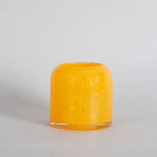 A Scandinavian Sunshine Yellow Glass Vase