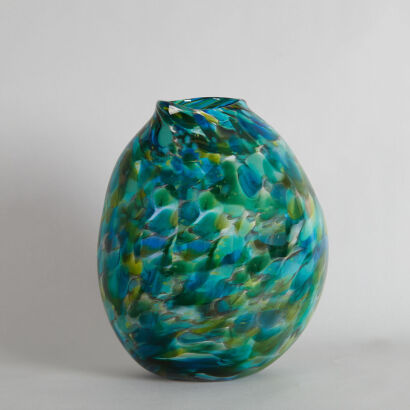 A Large Anthony Genet Flame Daisy Vase