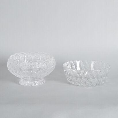 Two Crystal Bowls