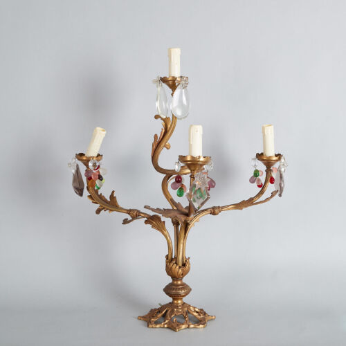 An Antique French Table Candelabra