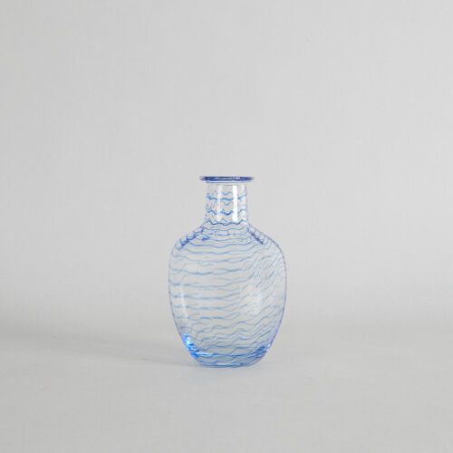 A Vintage Hand-Blown Glass Bottle Vase