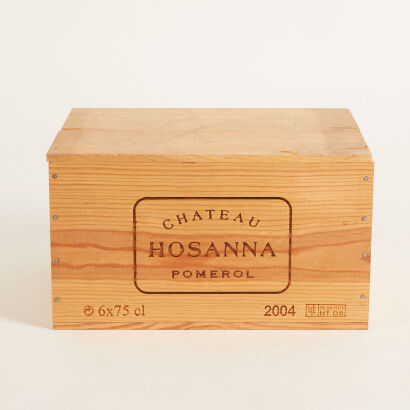 (6) 2004 Chateau Hosanna, Pomerol [JR17] [WE93]