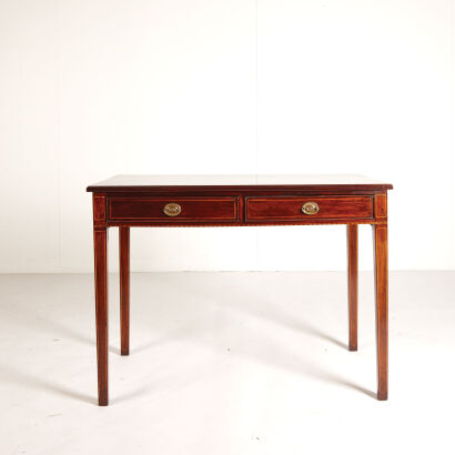 A Sheraton Revival Mahogany Writing Desk