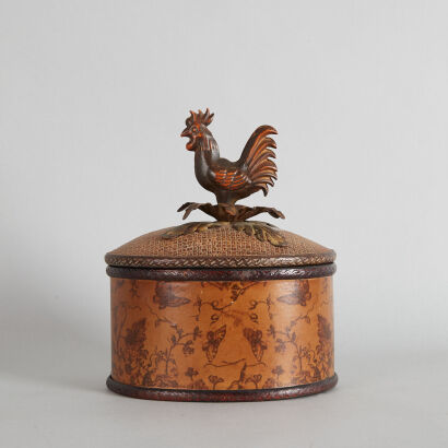 A French Country Rooster Egg Basket