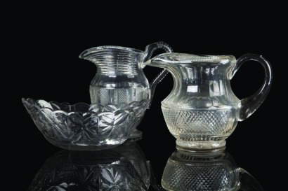 Three Late Georgian Cut Lead Crystal Pieces (AF) C. 1820