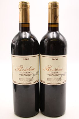 (2) 2006 Providence Private Reserve Merlot Cabernet Franc Malbec, Matakana