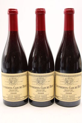 (3) 2008 Louis Jadot Chambertin Clos-de-Beze Grand Cru, Cote de Nuits