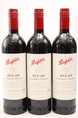 (3) 2018 Penfolds Bin 28 Kalimna Shiraz, South Australia