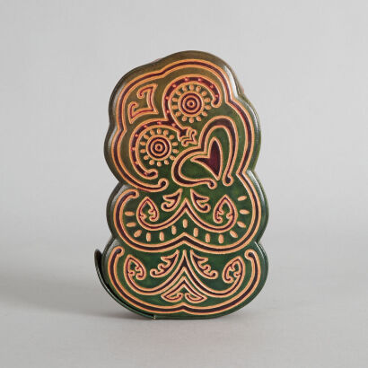 A Leather Hei Tiki Money Box